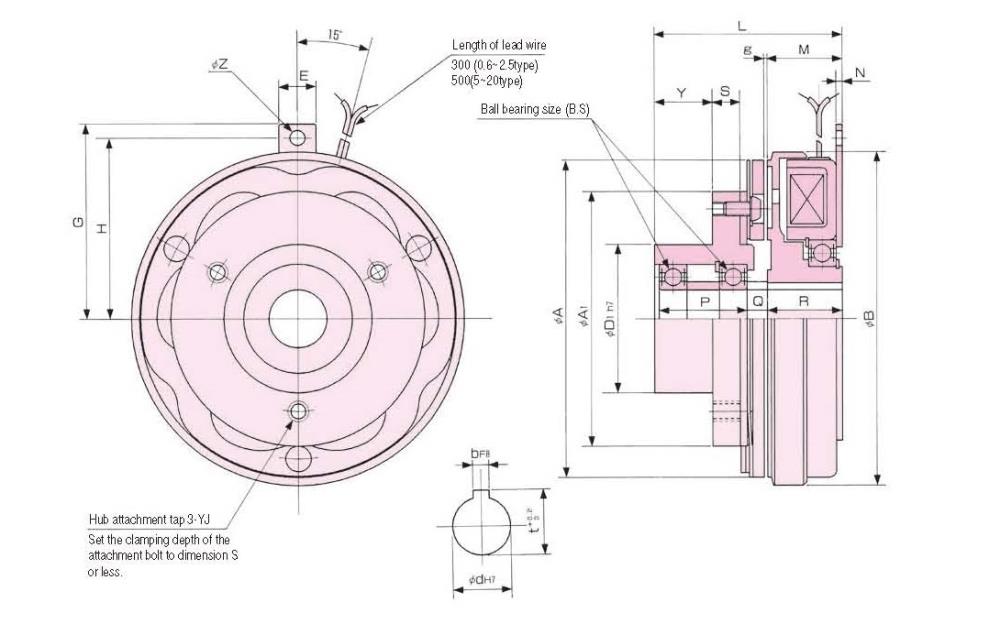 SINFONIA Electromagnetic Clutch NC-H Series,NC-0.6H, NC-1.2H, NC-2.5H, NC-5H, NC-10H, NC-20H, SINFONIA, SHINKO, Magnetic Clutch, Electric Clutch, Electromagnetic Clutch, SINFONIA Electromagnetic Clutch, SINFONIA Magnetic Clutch, SINFONIA Electric Clutch, SHINKO Electromagnetic Clutch, SHINKO Magnetic Clutch, SHINKO Electric Clutch,SINFONIA, SHINKO,Machinery and Process Equipment/Brakes and Clutches/Clutch