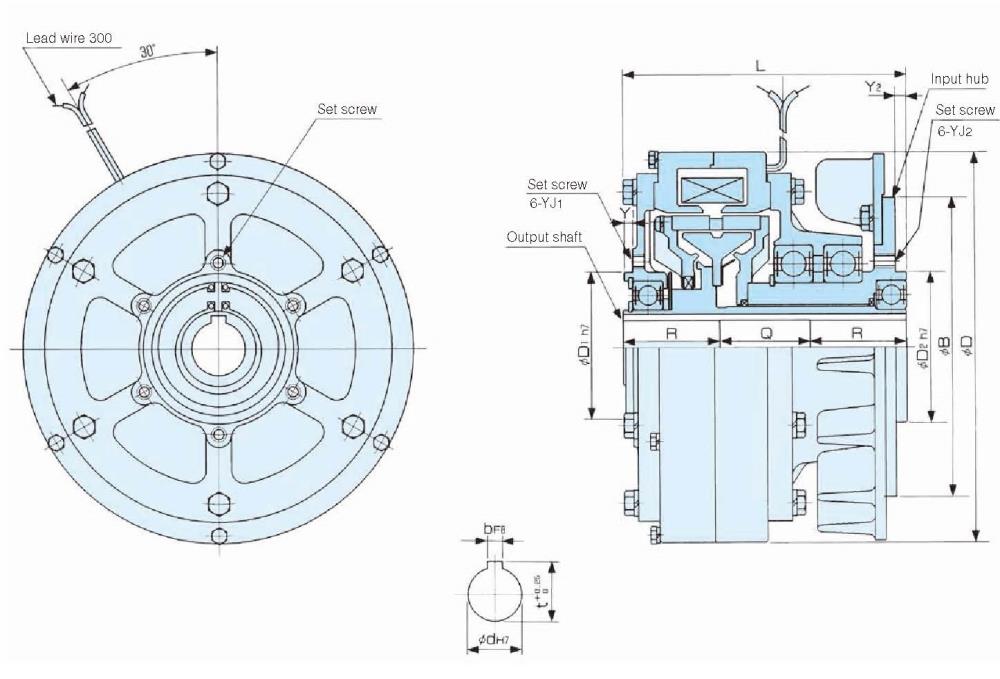 SINFONIA Particle Clutch PHC-R Series,PHC-0.6R, PHC-1.2R, PHC-2.5R, PHC-5R, PHC-10R, PHC-20R, SINFONIA, SHINKO, Particle Clutch, Powder Clutch, Magnetic Clutch, Electric Clutch, Electromagnetic Clutch, SINFONIA Particle Clutch, SINFONIA Powder Clutch, SINFONIA Magnetic Clutch, SINFONIA Electric Clutch, SINFONIA Electromagnetic Clutch, SHINKO Particle Clutch, SHINKO Powder Clutch, SHINKO Magnetic Clutch, SHINKO Electric Clutch, SHINKO Electromagnetic Clutch,SINFONIA, SHINKO,Machinery and Process Equipment/Brakes and Clutches/Clutch