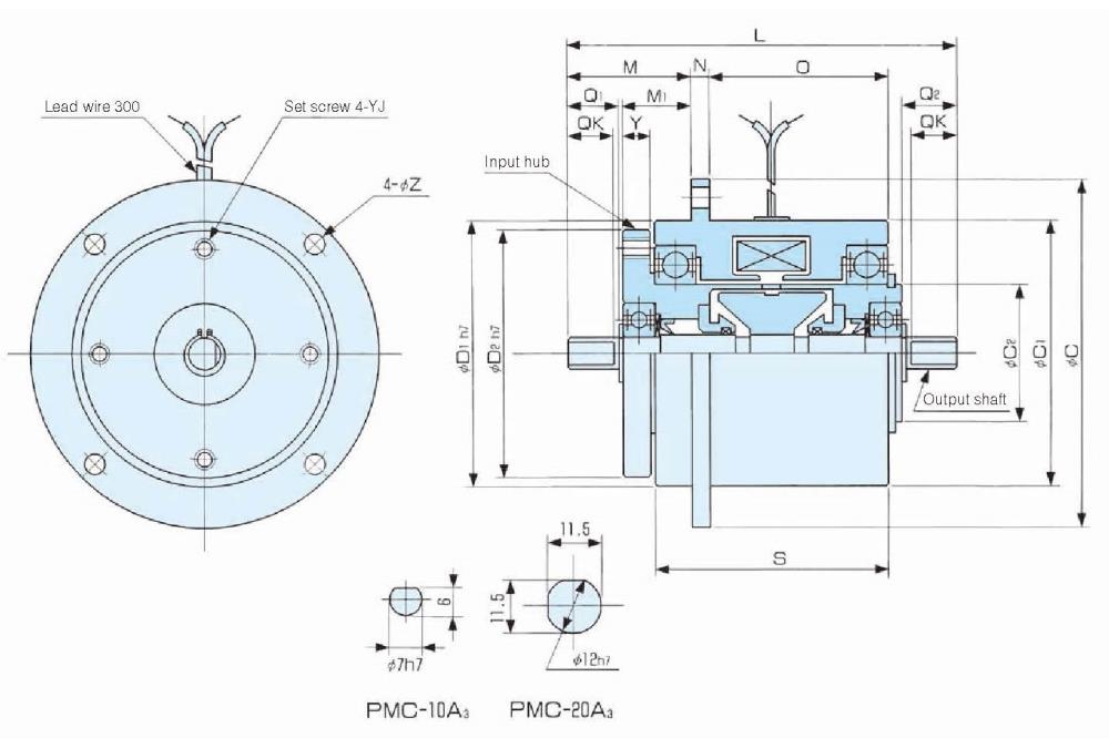 SINFONIA Particle Clutch PMC Series,PMC-10A3, PMC-20A3, PMC-40A3, SINFONIA, SHINKO, Particle Clutch, Powder Clutch, Magnetic Clutch, Electric Clutch, Electromagnetic Clutch, SINFONIA Particle Clutch, SINFONIA Powder Clutch, SINFONIA Magnetic Clutch, SINFONIA Electric Clutch, SINFONIA Electromagnetic Clutch, SHINKO Particle Clutch, SHINKO Powder Clutch, SHINKO Magnetic Clutch, SHINKO Electric Clutch, SHINKO Electromagnetic Clutch,SINFONIA, SHINKO,Machinery and Process Equipment/Brakes and Clutches/Clutch