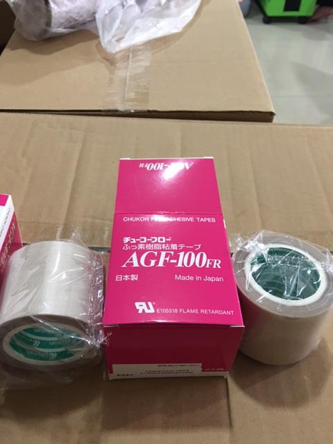 AGF-100FR : 0.13mmx50mmx10M,เทปทนความร้อน,เทปกันความร้อน,เทปล่อนเทป,agf-100fr,จูโค,chukoh tape,Sealants and Adhesives/Tapes