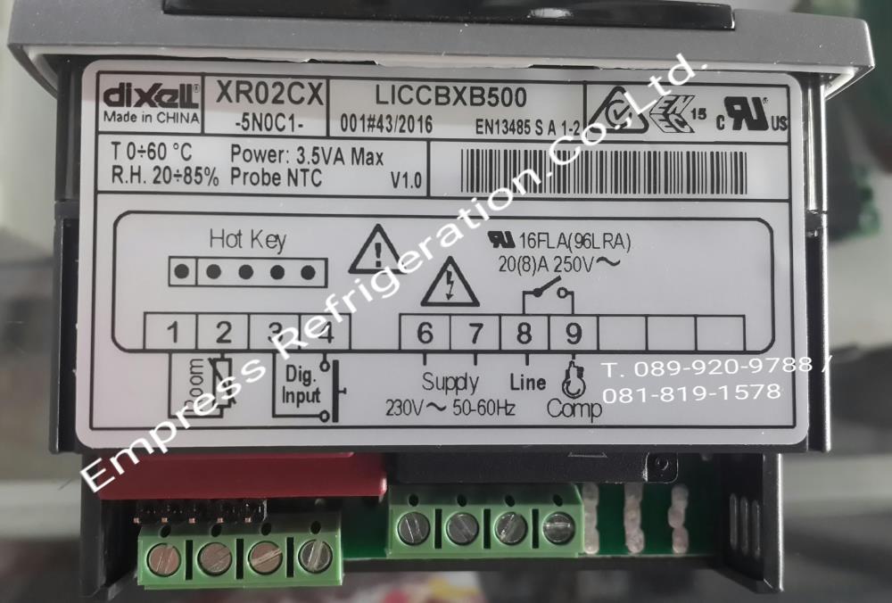 Digital Controller XR02CX-5N0C1,temperature control,DIXELL,Digital Controller,DIXELL,Instruments and Controls/Controllers