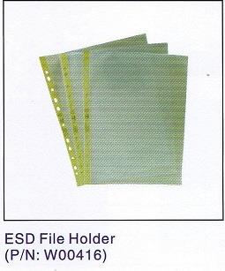 ESD Plastic File A4 แฟ้มพลาสติกA4ป้องกันไฟฟ้าสถิตย์ WT-416,file plastic esd,,Automation and Electronics/Cleanroom Equipment