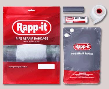 เทปซ่อมท่อ Rapp-it ขนาด 2" x 3.6 เมตร ,หยุดความสูญเสียจาท่อรั่วซึมด้วย Rapp-it,Rapp-it,Sealants and Adhesives/Tapes