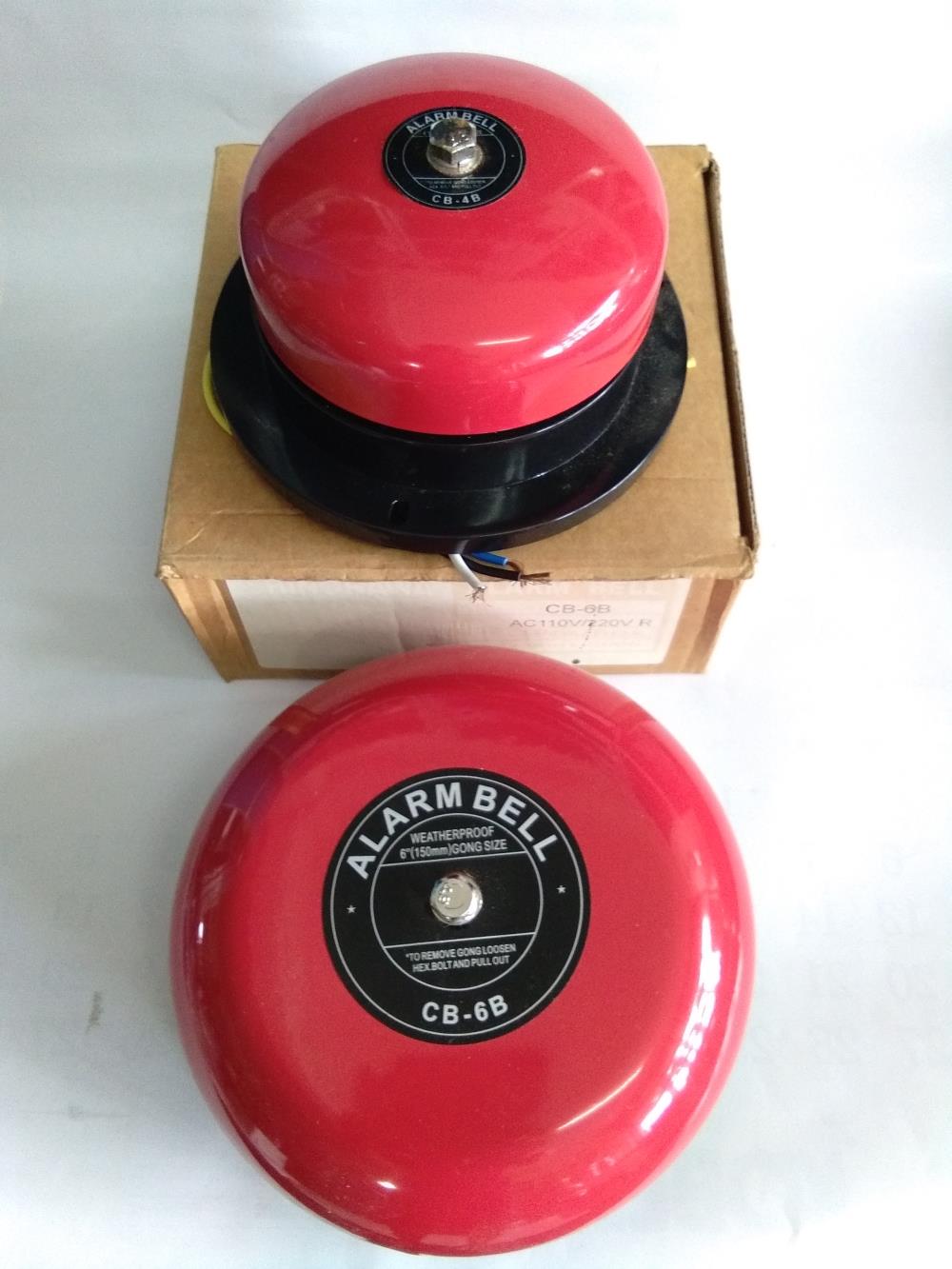 Shinohawa : Alarm bell : กระดิ่งแดง CB-04B ,CB-06B , 110V/220V/12/24VDC **ราคา 4"=350.- / 6"=570.-**,นครราชสีมา shinohawa alarm bell กระดิ่งแดง CB-04B CB-06B ออดไฟฟ้า โคราช,,Instruments and Controls/Alarms