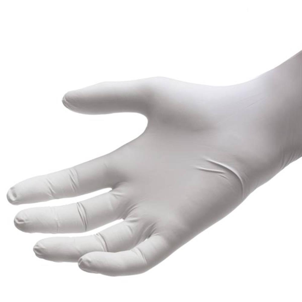 ถุงมือยางไนไตล์สีขาว (Nitrile Gloves White)