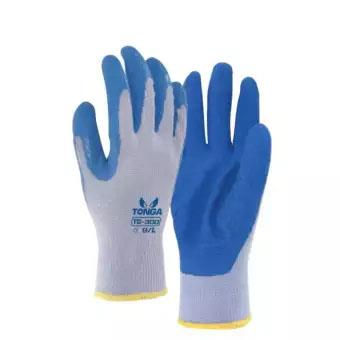 TONGA ถุงมือคอทต้อนเทาเคลือบยาง รุ่น TG300 สีน้ำเงิน,ถุงมือคอทต้อนเทาเคลือบยาง TONGA TG300 ,TONGA ,Plant and Facility Equipment/Safety Equipment/Gloves & Hand Protection
