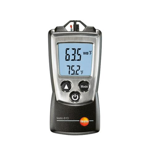 testo 610 เครื่องวัดอุณหภูมิและความชื้นสัมพัทธ์ (Thermohygrometer),เครื่องวัดอุณหภูมิและความชื้นสัมพัทธ์, Humidity and Temperature Meter, testo 610,testo ประเทศเยอรมนี,Instruments and Controls/Thermometers