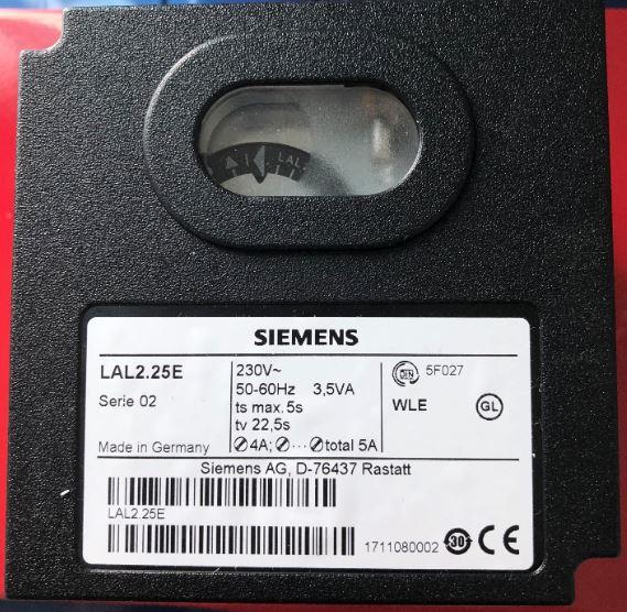 SIEMENS CONTROL BOX  LAL2.25E 220V เครื่องพ่นไฟ Weishaupt น้ำมันเตา ,LAL2.25,SIEMENS,Instruments and Controls/Controllers