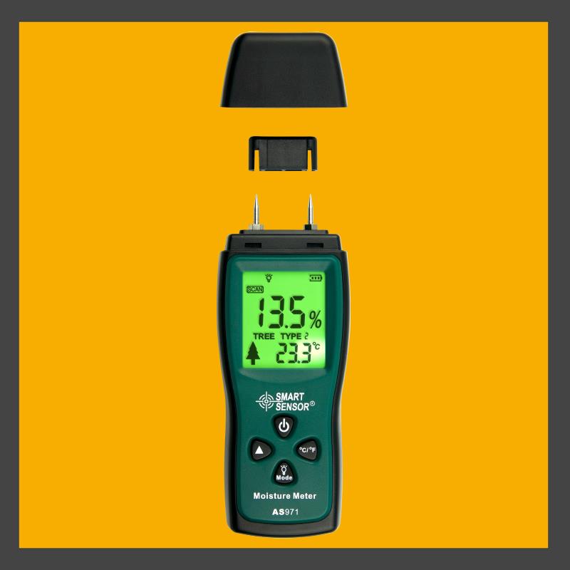 เครื่องวัดความชื้นไม้ Wood Moisture Meter AS971,เครื่องวัดความชื้นไม้ Wood Moisture Meter SMART SENSOR AS971,SMART SENSOR,Instruments and Controls/Meters