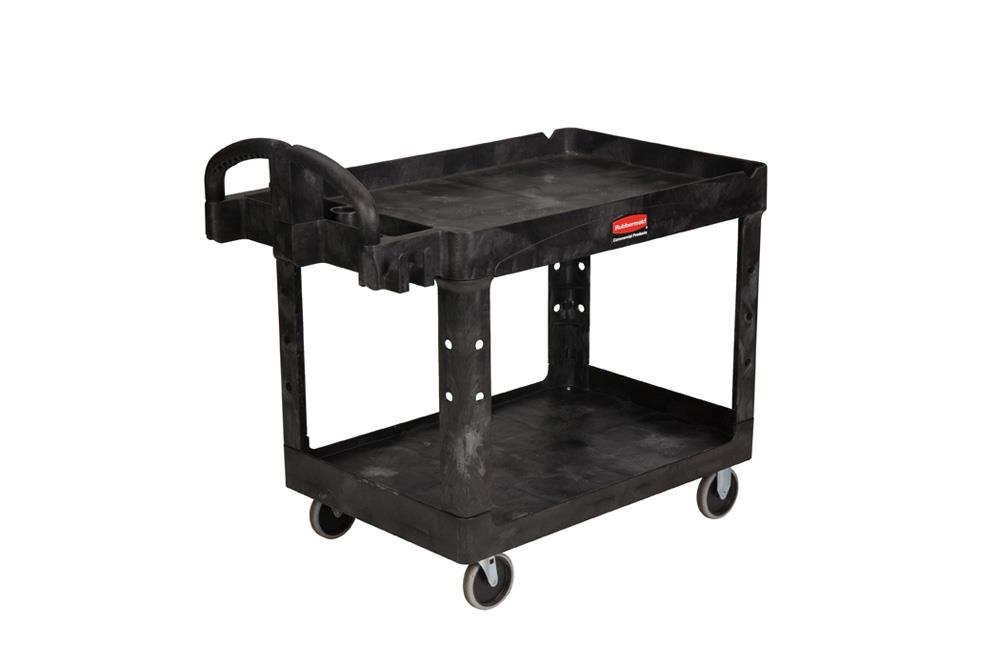 HD 2-Shelf Utility Cart w/Lipped Shelf (Med)  รถเข็นงานหนักขนาดกลาง,rubbermaid,rubbermaid,Materials Handling/Carts