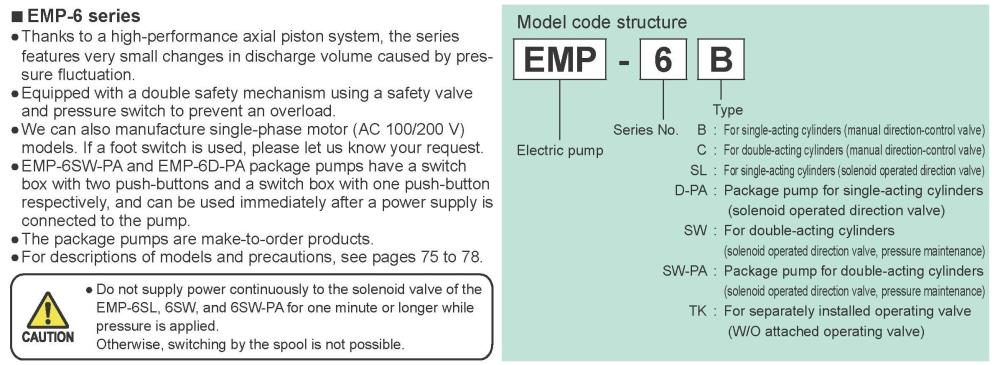RIKEN One-Stage Electric Pumps EMP-6 Series