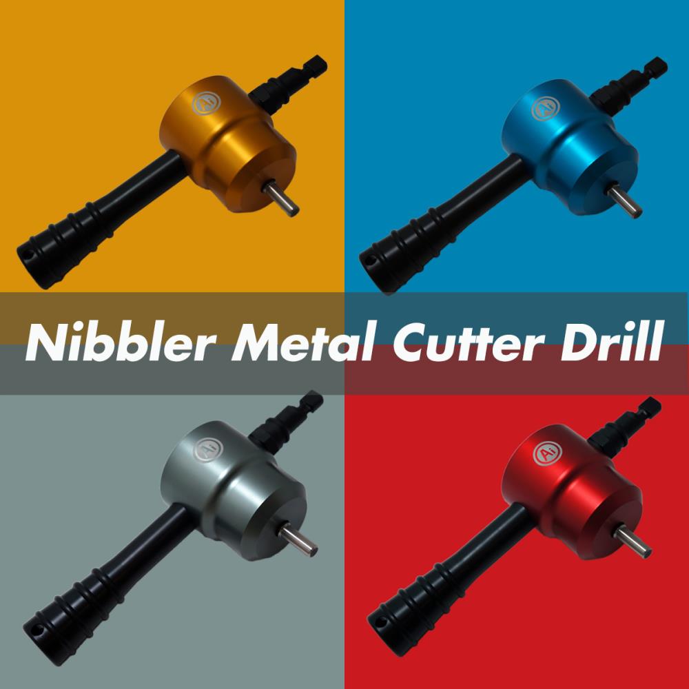 คัตเตอร์ตัดโลหะ แปลงหัวสว่าน Nibbler Metal Cutter Drill