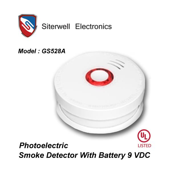 GS528A Smoke with Battery 9 VDC UL.,อุปกรณ์ตรวจจับควันแบบใส่ถ่าน 9 โวลท์,Siterwell Electronics,Tool and Tooling/Accessories