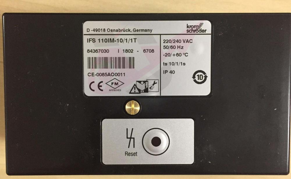 KROMSCHRODER Burner Control IFS 110IM-10/1/1T (84367030) Burner Control Control Box สวิทซ์ควบคุมการเผาไหม้,KROMSCHRODER,Burner Control, IFS 110IM-10/1/1T (84367030),KROMSCHRODER,Instruments and Controls/Controllers