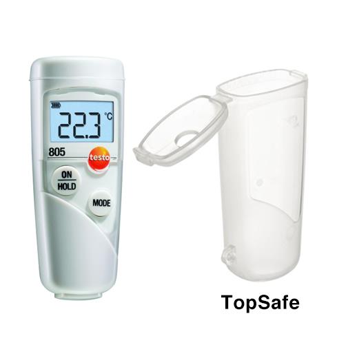 testo 805 เครื่องวัดอุณหภูมิแบบอินฟราเรด + TopSafe,เครื่องวัดอุณหภูมิอินฟาเรด, infrared thermometer,testo,Instruments and Controls/Thermometers