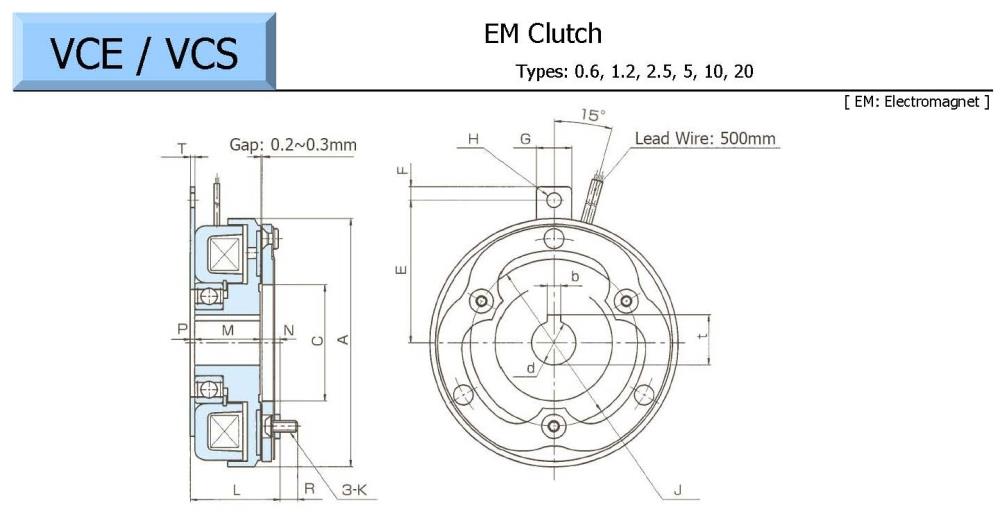 OGURA Electromagnetic Clutch VCE Series