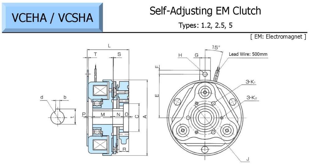 OGURA Electromagnetic Clutch VCEHA Series