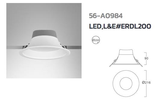 Down Light LED L&E# ERDL200,down Light LED, L&E , ERDL200,L&E,Electrical and Power Generation/Electrical Components/Lighting Fixture