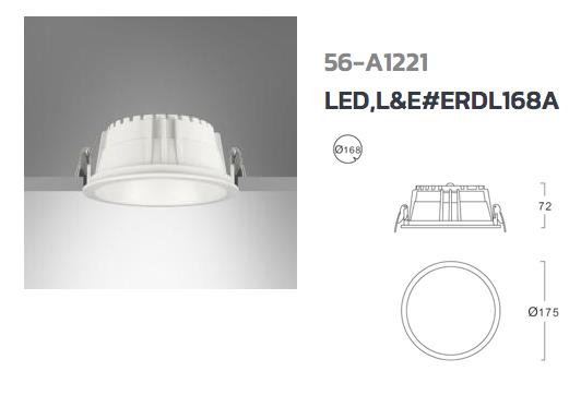 Down Light LED L&E# ERDL168A,down Light LED, L&E , ERDL168A,L&E,Electrical and Power Generation/Electrical Components/Lighting Fixture