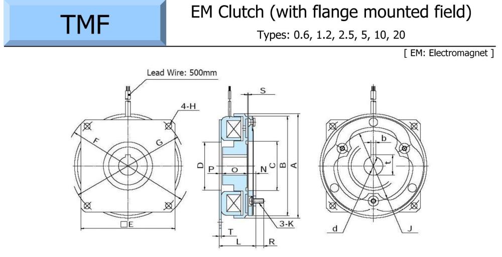 OGURA Electromagnetic Clutch TMF Series