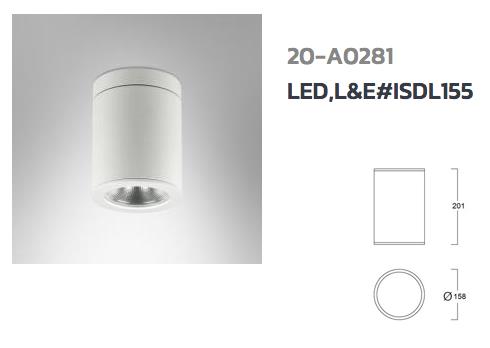 Surface Down Light LED, L&E# ISDL155,surface Down Light, L&E, ISDL155 , ดาวน์ไลท์ติดลอย, LED,L&E,Electrical and Power Generation/Electrical Components/Lighting Fixture