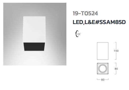 Surface Down Light LED, L&E# SSAM85D,surface Down Light, L&E, SSAM85D , ดาวน์ไลท์ติดลอย, LED,L&E,Electrical and Power Generation/Electrical Components/Lighting Fixture