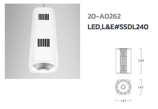 Surface Down Light LED, L&E# SSDL240,surface Down Light, L&E, SSDL240 , ดาวน์ไลท์ติดลอย, LED,L&E,Electrical and Power Generation/Electrical Components/Lighting Fixture