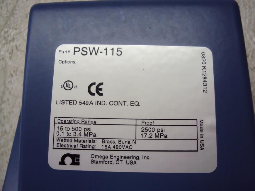 PSW-115 Pressure switch(Omega)