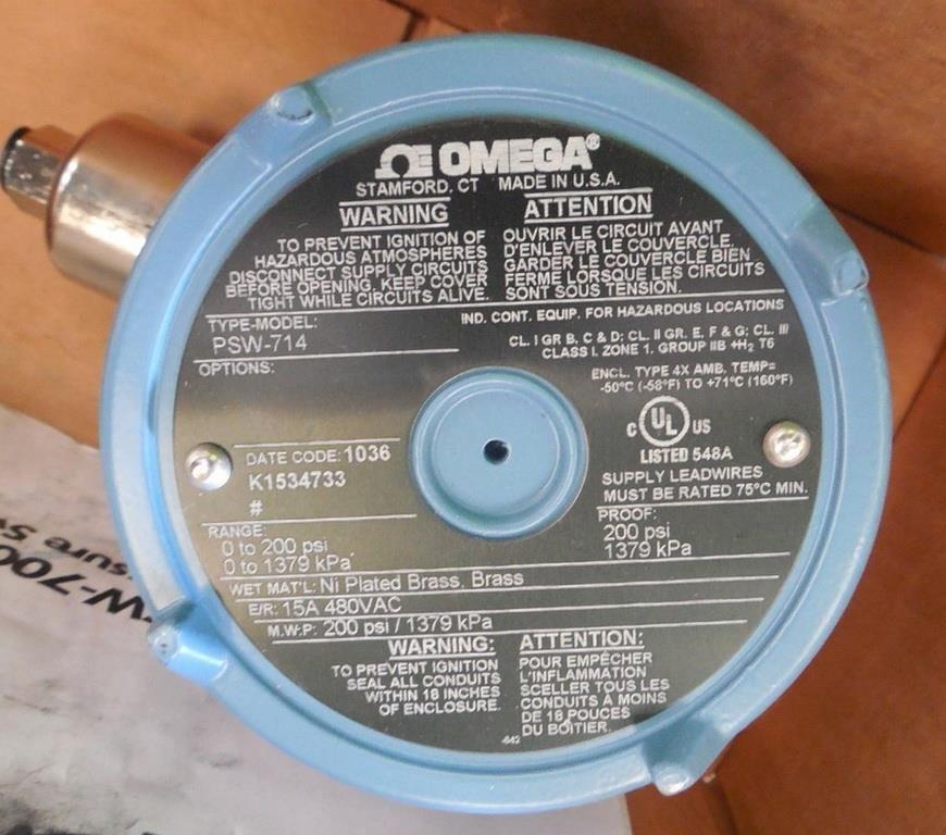 PSW-115 Pressure switch(Omega)