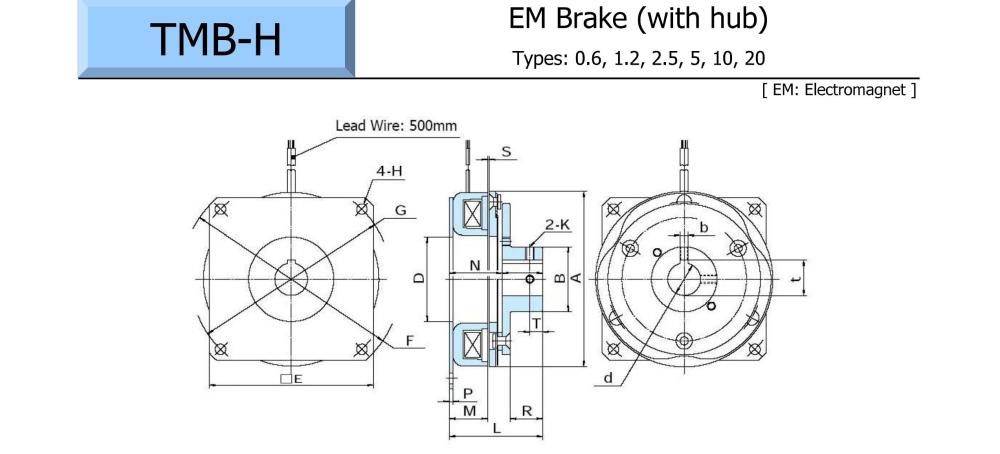 OGURA Electromagnetic Brake TMB-H Series