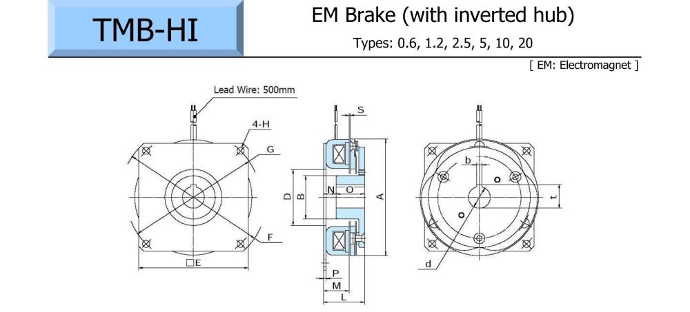 OGURA Electromagnetic Brake TMB-HI Series
