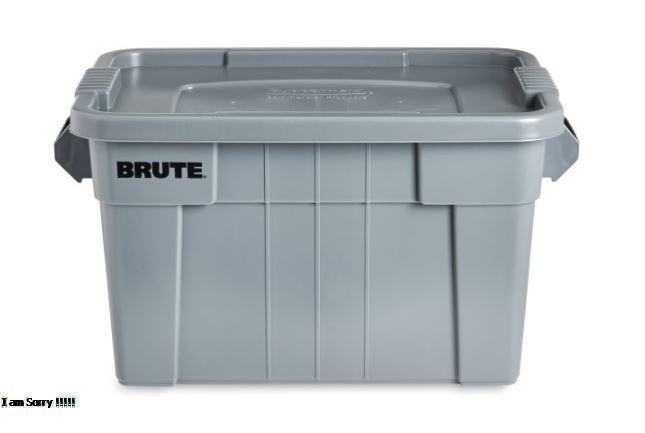 Brute Tote Storage Bin with Lid ,คลังสินค้าโรงงาน,Rubbermaid,Materials Handling/Handling Equipment