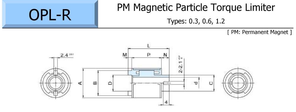 OGURA PM Magnetic Particle Torque Limiter OPL-R Series