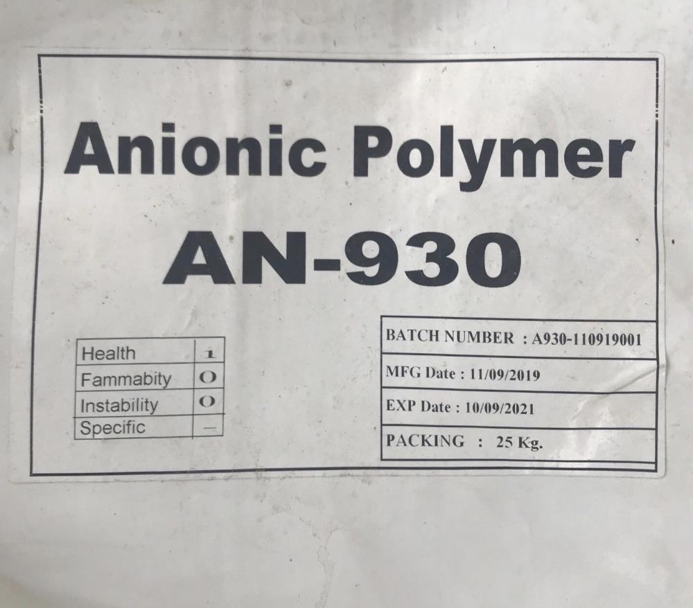 Polymer Anionic,Polymer Anionic,,Chemicals/Agents