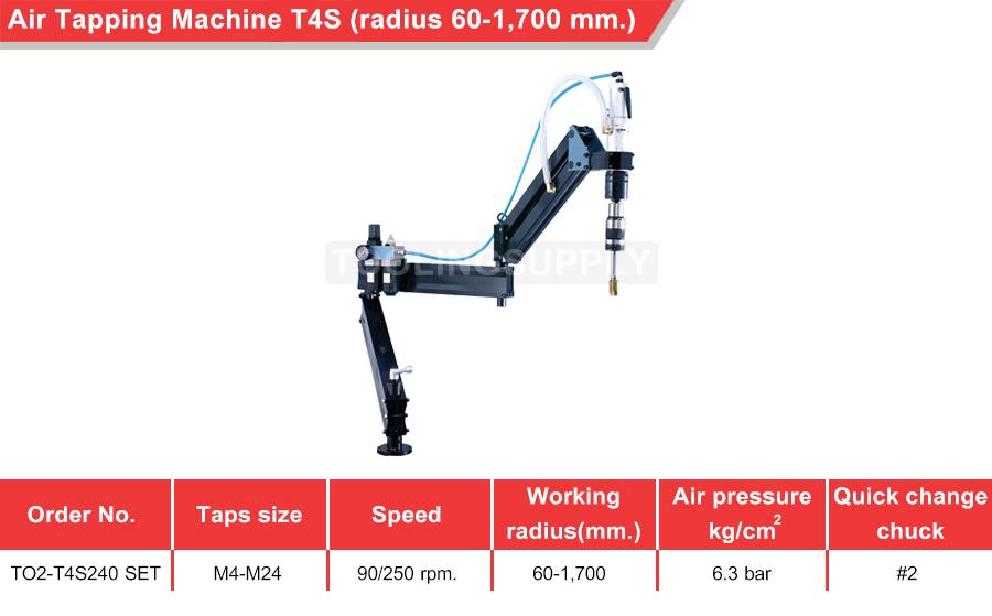 Air Tapping Machine (T4S radius 60-1,700 mm.)