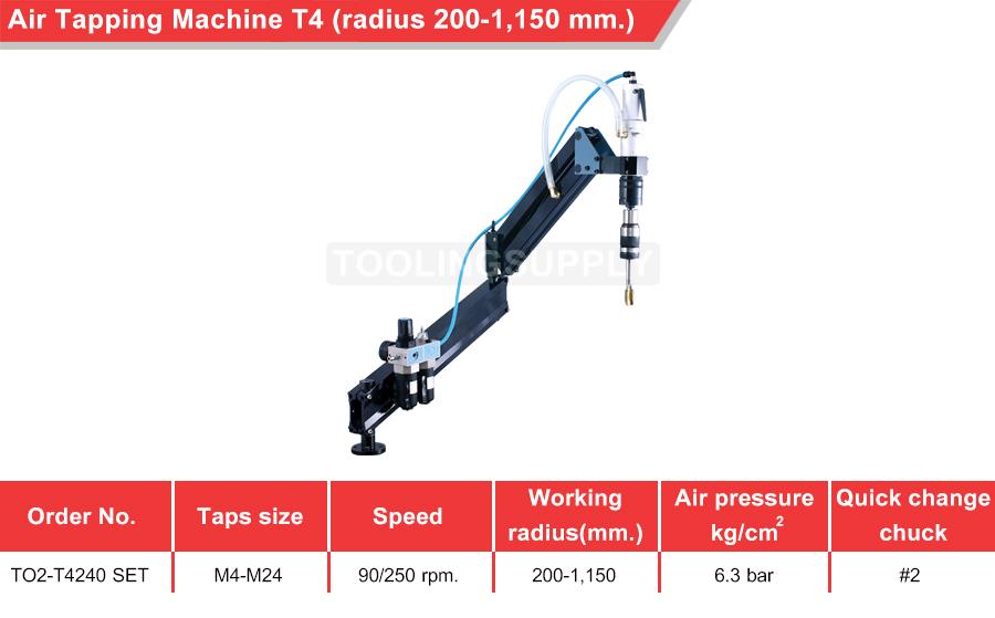 Air Tapping Machine (T4 radius 200-1,150 mm.)