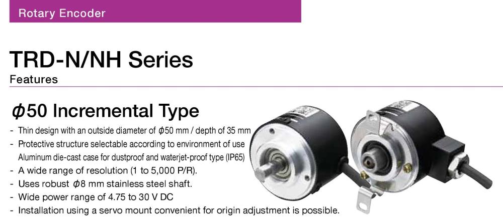 KOYO Rotary Encoder TRD-N-S Series,TRD-N1-S, TRD-N3-S, TRD-N4-S, TRD-N5-S, TRD-N10-S, TRD-N20-S, TRD-N30-S, TRD-N60-S, TRD-N100-S, TRD-N120-S, TRD-N200-S, TRD-N300-S, TRD-N360-S, TRD-N500-S, TRD-N600-S, TRD-N1000-S, KOYO, Encoder, Rotary Encoder, KOYO Encoder, KOYO Rotary Encoder,KOYO,Automation and Electronics/Electronic Components/Encoders