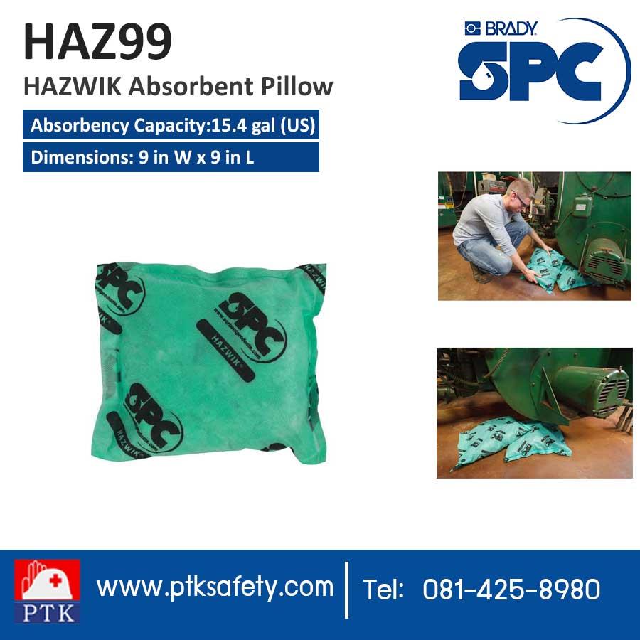 HAZWIK Absorbent Pillow HAZ99,absorbents,วัสดุดูดซับสารเคมี,วัสดุดูกซับฉุกเฉิน,วัสดุดูดน้ำมัน,SPC,Chemicals/Absorbents