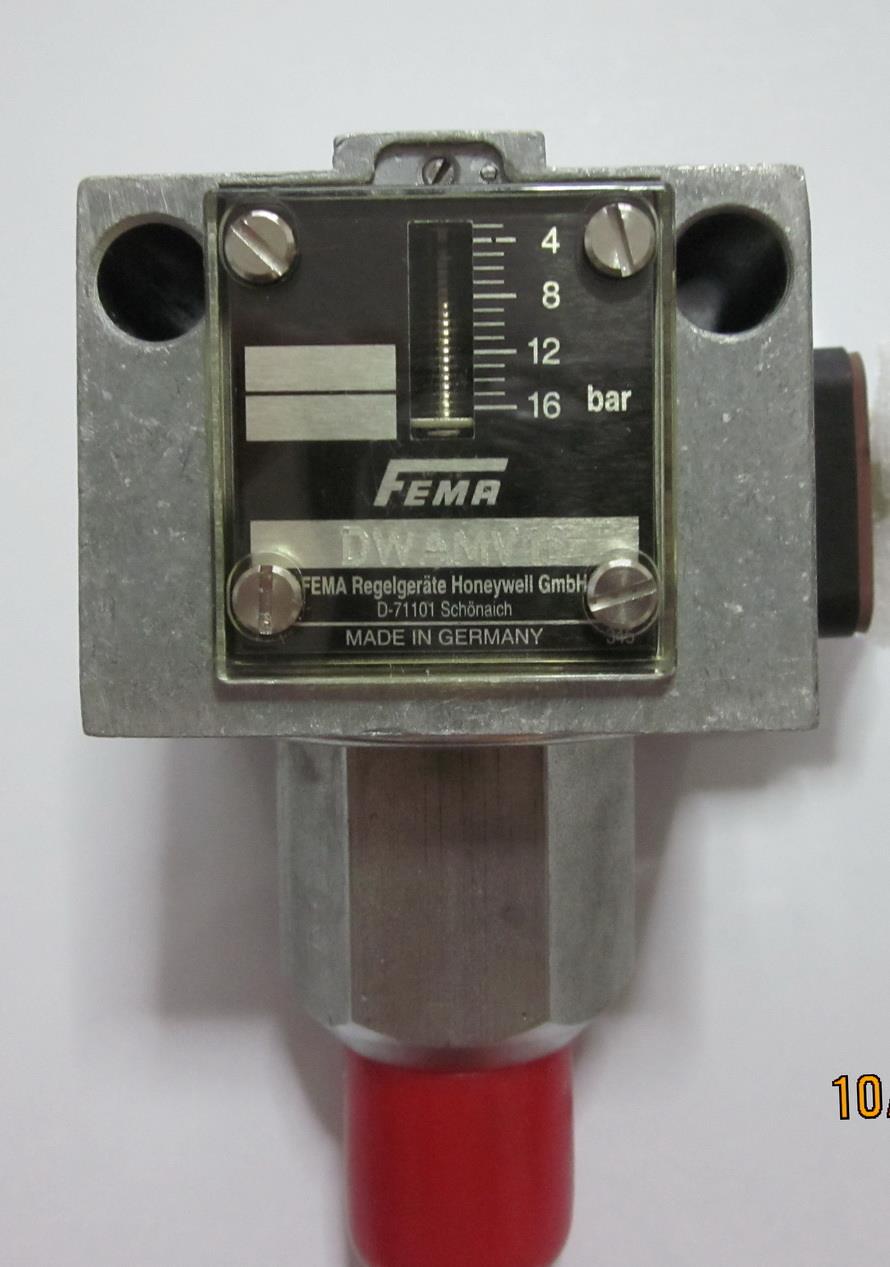 Fema DWAM Pressure Switch,Pressure Switch, Pressure control, FEMA, DWAMV16, Oil Pressure Switch, ,Fema,Instruments and Controls/Inspection Services