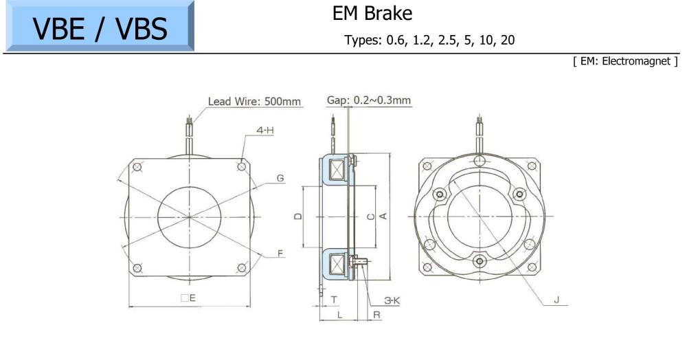 OGURA Electromagnetic Brake VBE Series