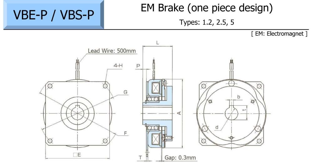 OGURA Electromagnetic Brake VBE-P Series