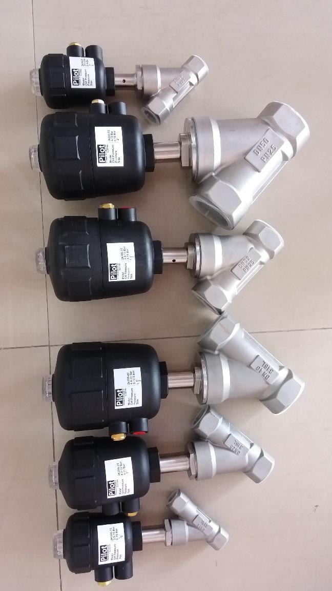 ANGLE SEAT VALVE,"PILOT"ANGLE SEAT VALVE 2/2 SS316/SCREWED END 1/2"-2",PILOT,Pumps, Valves and Accessories/Valves/Hot Water & Steam Valves