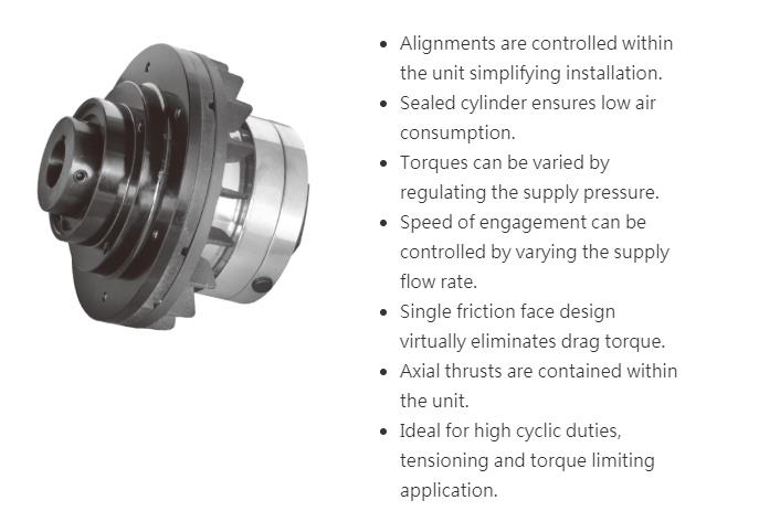 Pneumatic Clutch , ASTON,ASTON,Machinery and Process Equipment/Brakes and Clutches/Clutch