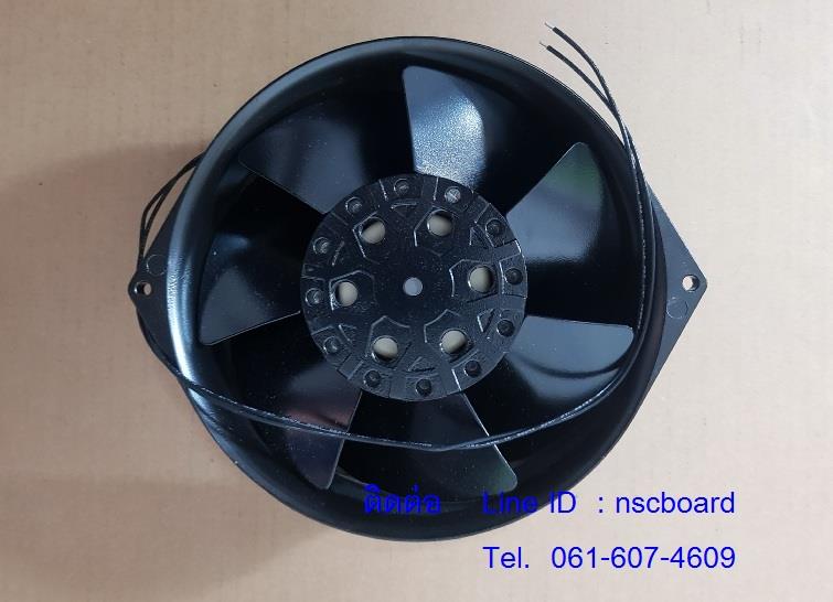 พัดลม ใบพัดเหล็ก  230VAC  ขนาด   172x150x55mm,พัดลม ใบพัดเหล็ก,COOLING FAN,Machinery and Process Equipment/Industrial Fan