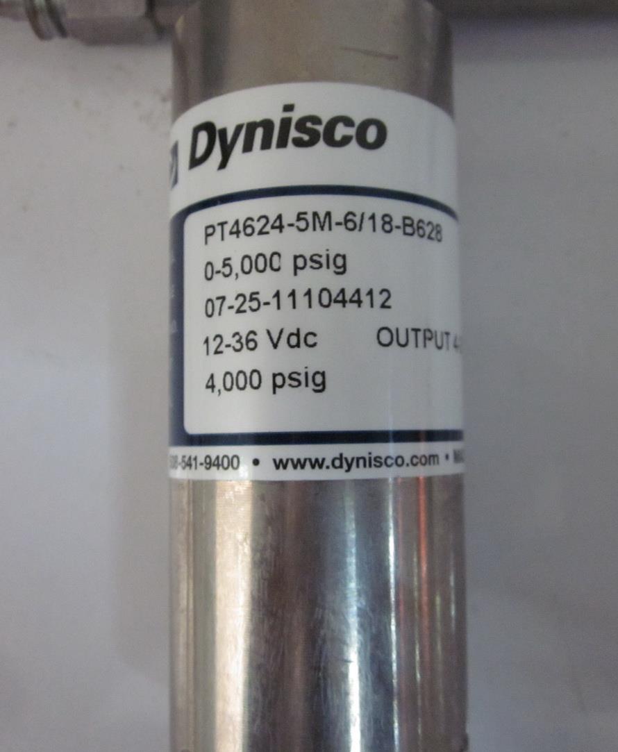 Dynisco PT4624-5M Pressure Transmitter ,Pressure Transmitter, Pressure Sensor, Pressure Transducer, Dynisco, Transmitter, PT4624-5M-6/18,Dynisco,Instruments and Controls/Instruments and Instrumentation