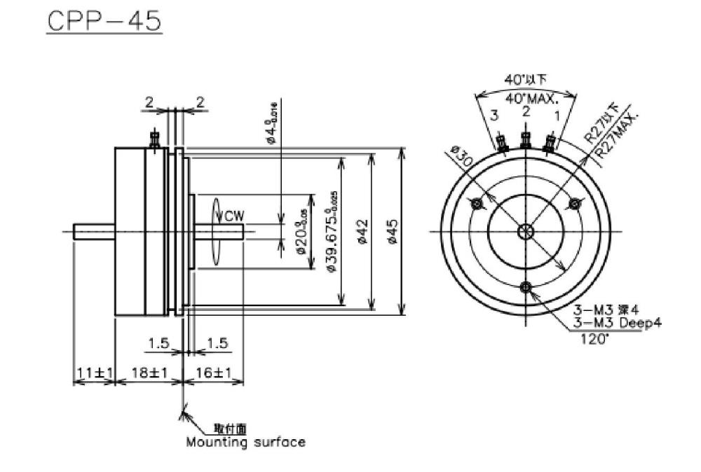MIDORI Potentiometer CPP-45 Series