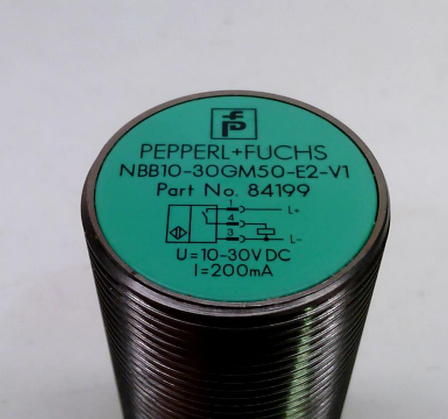 Pepperl+Fuchs NBB10 Proximity Sensor,Proximity Sensor, Sensor, Pepperl+Fuchs, NBB10-30GM50-E2-V1, Proximity Switch, Inductive Sensor, Inductive Switch,Pepperl + Fuchs,Instruments and Controls/Sensors