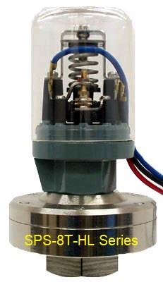 SANWA DENKI Pressure Switch SPS-8T-HL Series,SPS-8T-HL, SPS-8T-HL-A, SPS-8T-HL-B, SPS-8T-HL-C, SPS-8T-HL-D, SPS-8T-HL-E, SANWA, SANWA DENKI, Pressure Switch,SANWA DENKI,Instruments and Controls/Switches