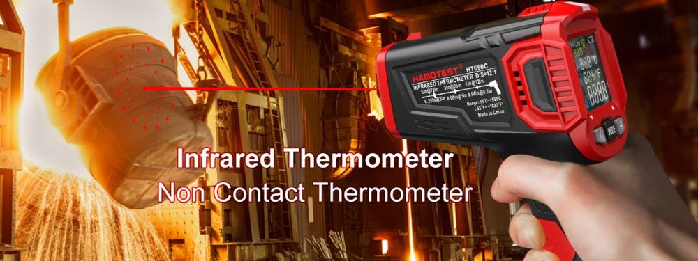 Temperature unit converter  civil use  ABS materia linfrared thermometer