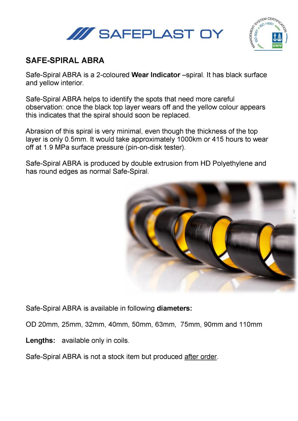  พลาสติกพันเก็บสาย / SAFE-SPIRAL ABRA